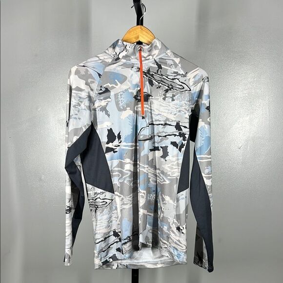 Under Armour Blue and Gray Outdoor Performance Shirt - Picture 1 of 7